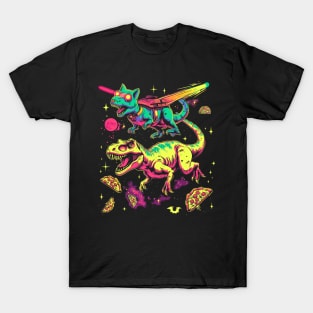 Cat Dinosaur Playtime T-Shirt